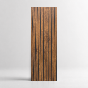 PVC acanalado 02-47 café efecto madera para techo y pared