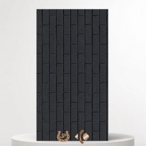 Piedra PU Negro Tipo Ladrillo para paredes interiores