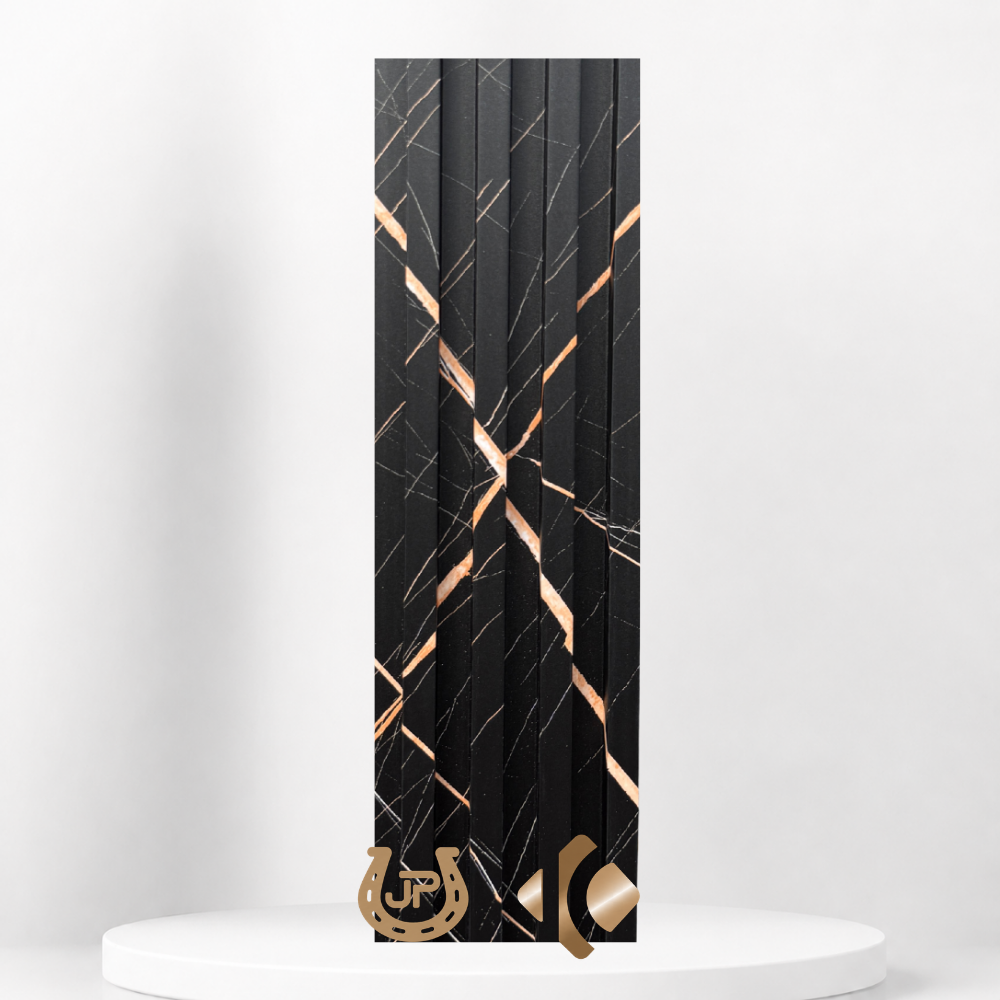 WPC Negro Colores panel decorativo negro marmoleado para interiores