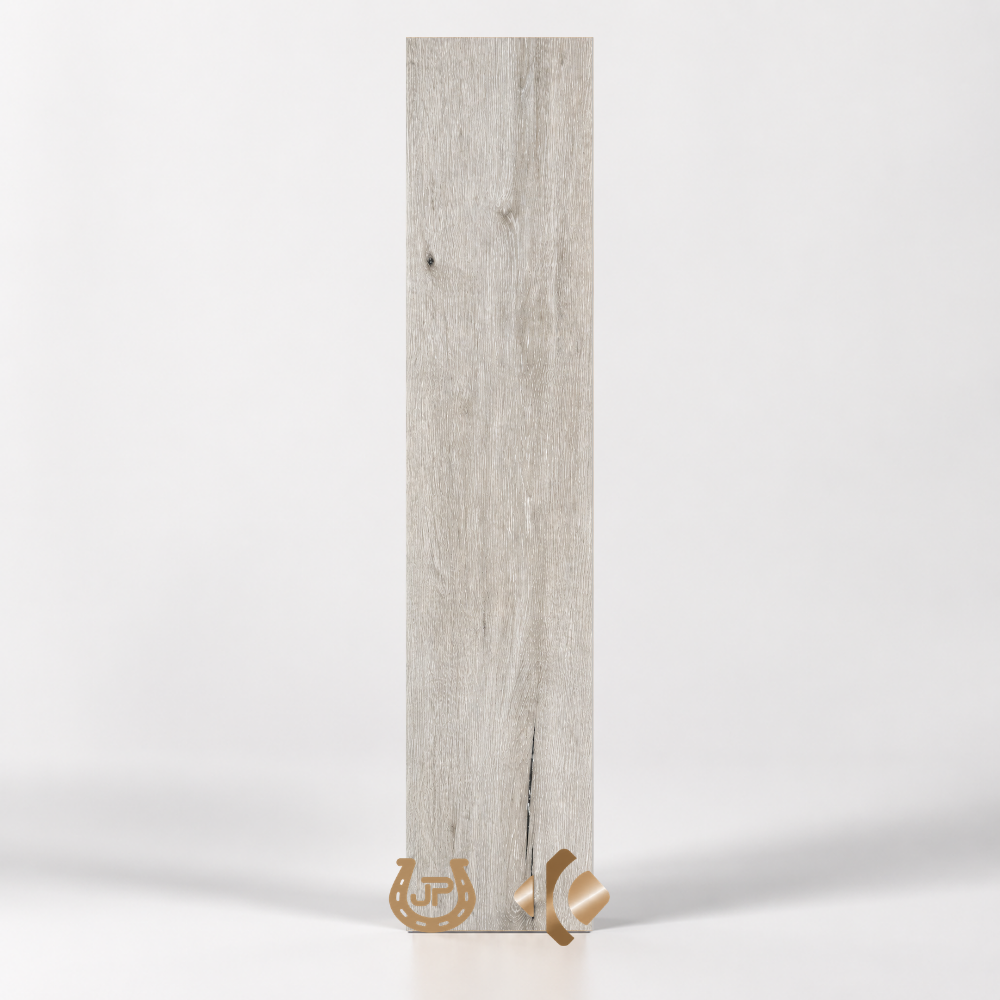 Piso SPC S032 línea L roble blanco ceniza de 18,3 × 122 cm