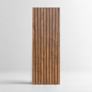 PVC acanalado 810101-78 café efecto madera para techo y pared