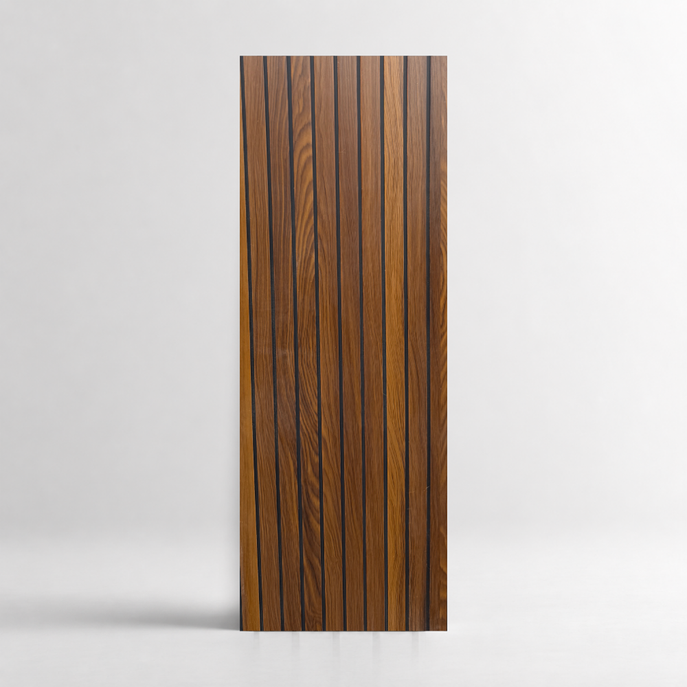 PVC acanalado 2-2012 café nogal para techo y pared