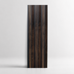 Lámina PS 4291-1 café oscura con canales verticales negros